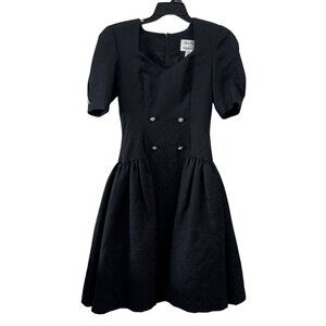 Teri Jon Black Textured Prom Dress